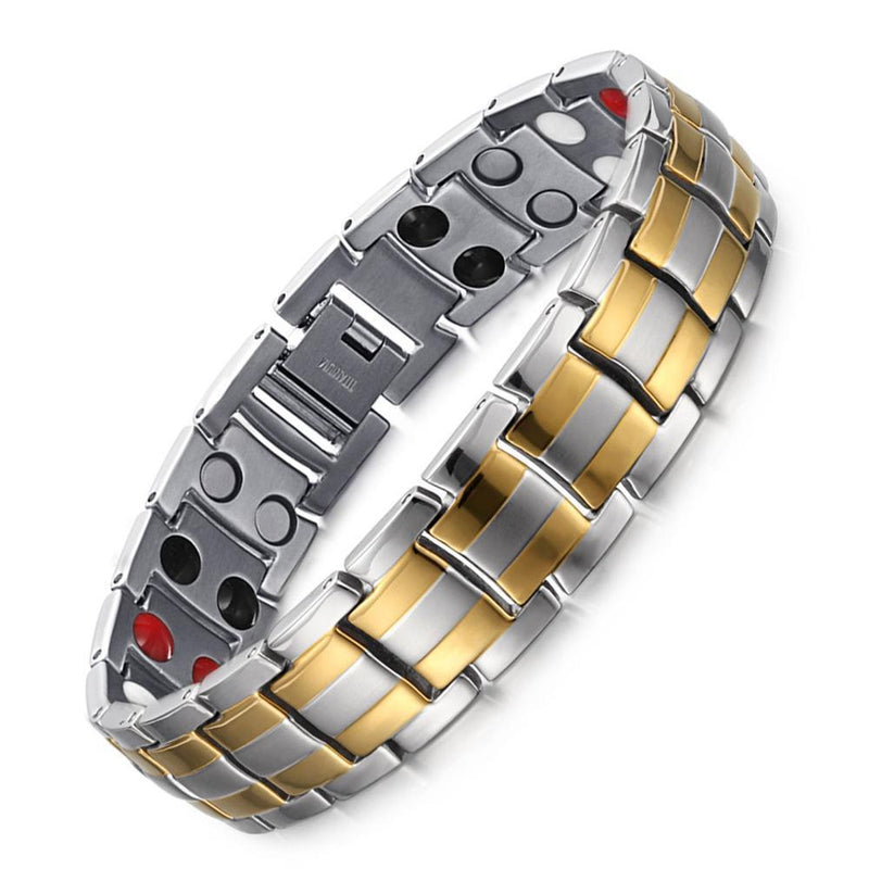 Elegance Magnetic - Pulseira / Bracelete Magnético feita em aço titânio