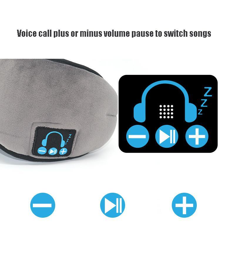 Máscara de Dormir com Fone De Ouvido Bluetooth Sono Rápido