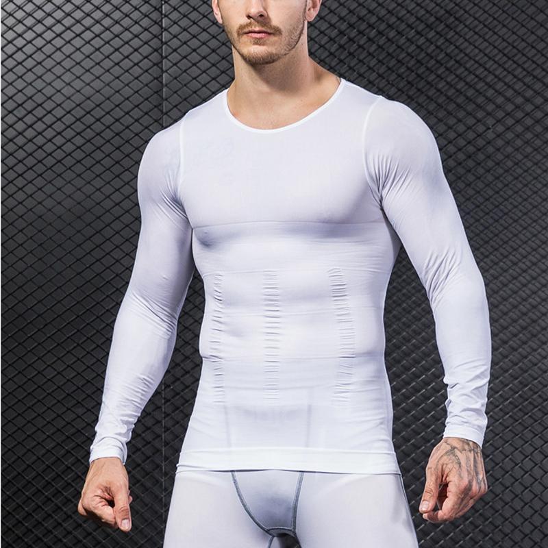 Camiseta Slim de Alta  Compressão Manga Comprida - postura, cinta modeladora masculina fit